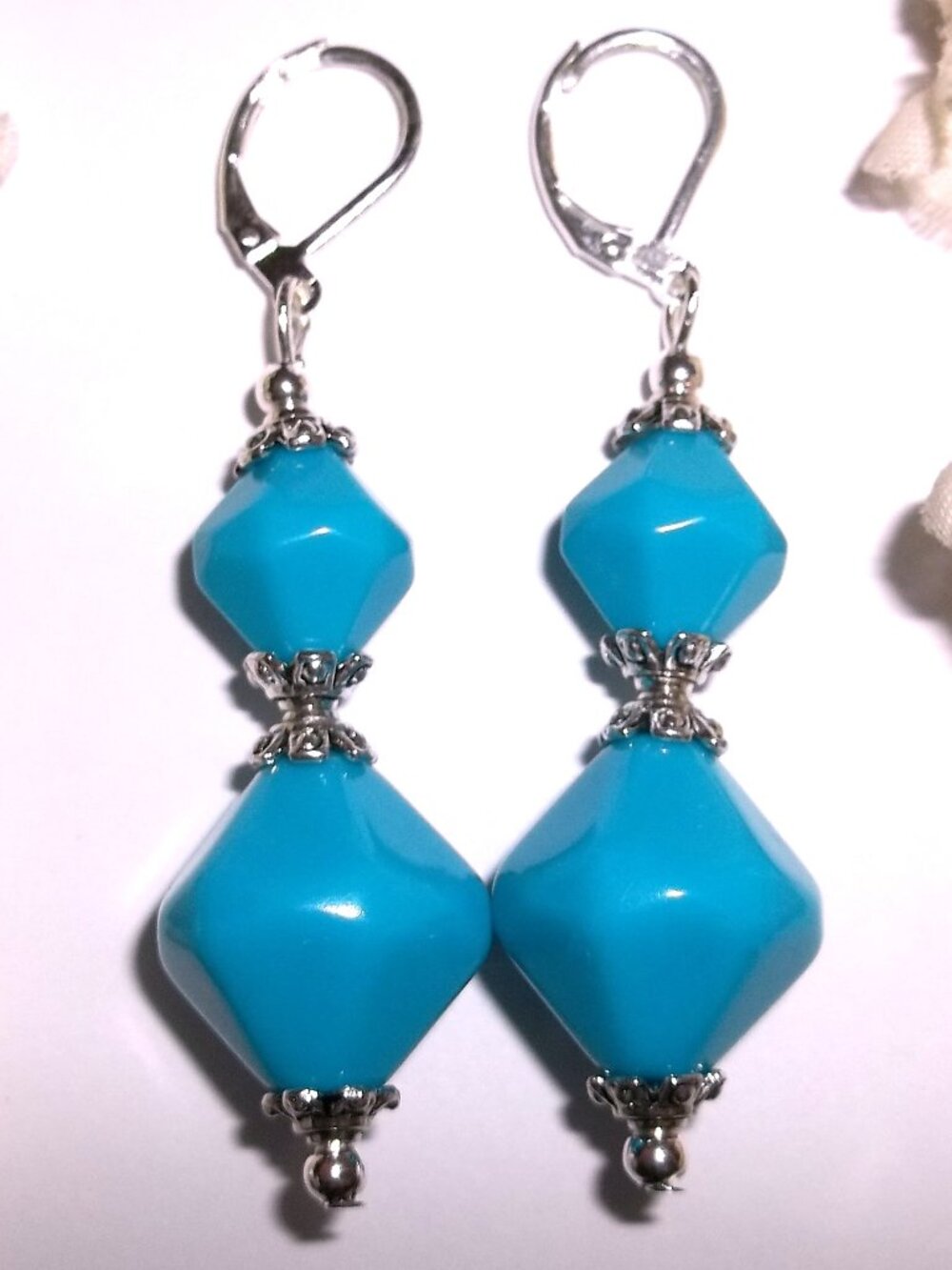 Earrings, Blue Earrings, Turquoise Earring, Earring, Turquoise Blue, NWT D9129